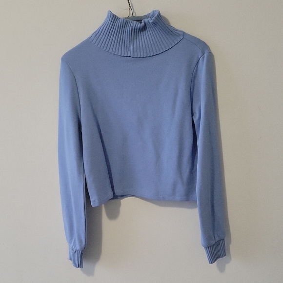 Blue Turtleneck Sweater - Picture 3 of 4